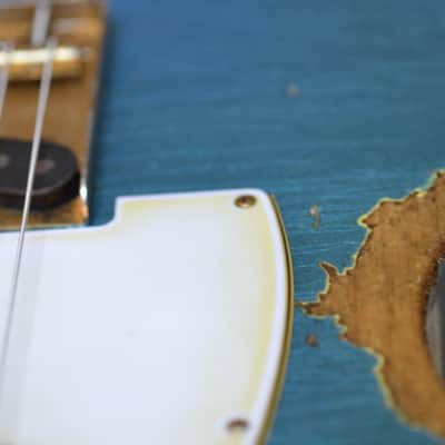 American Fender Telecaster 2019 Custom Heavy Relic Nitro Blue Sparkle image 18