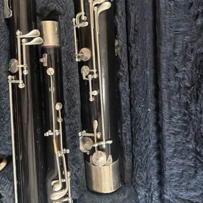 Wood Bassoon, with case,  M. J. Kalashen brand, New York image 10