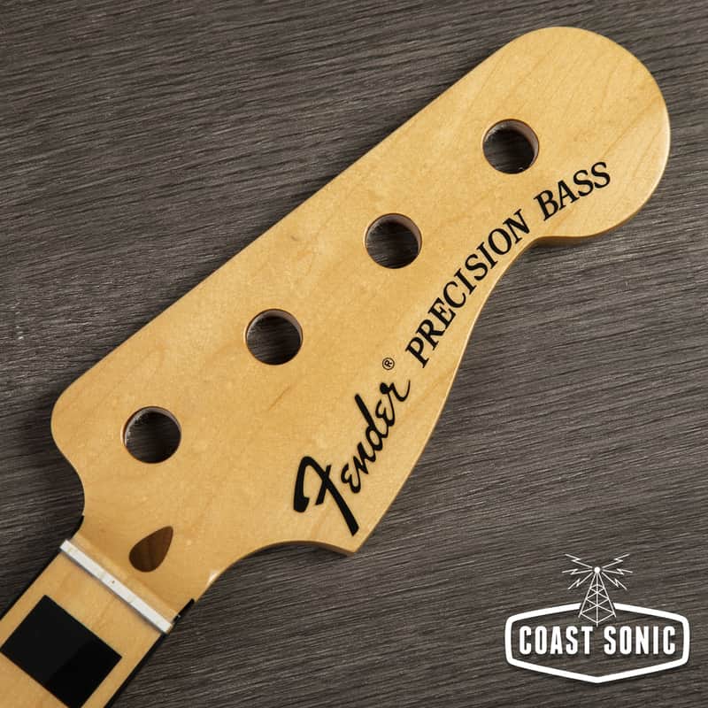 Mint Fender Classic Series 70's Precision Bass Neck Maple w/ Block Inlays image 1