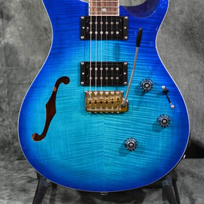 PRS SE Custom 24 Semi-Hollow Piezo Lake Blue w/ Gigbag& FAST Same Day Shipping image 1