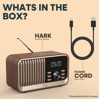 Fuse Hark Bluetooth Radio Speaker 10W Wireless Charger FM Radio Alarm Clock image 7