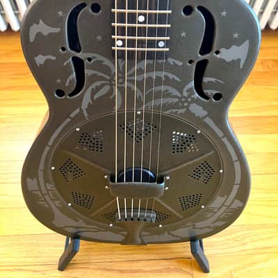 National Reso-Phonic Weathered Steel Style O 14 Fret 2022 Weathered Steel - IN STOCK NOW! image 2