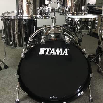 Tama Starclassic Performer B/B Black Clouds Silver Linings 4 piece shell kit w/ matching snare image 2