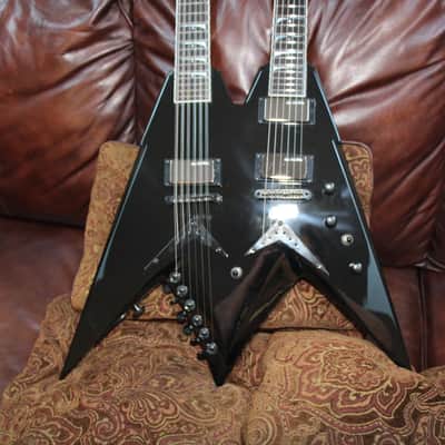 Dean VMNT - Dave Mustaine Doubleneck 6/12 Electric Guitar w OHSC - Black image 12