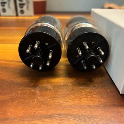 NOS date code and tight current matched pair GE 6L6GC clear top tubes image 8