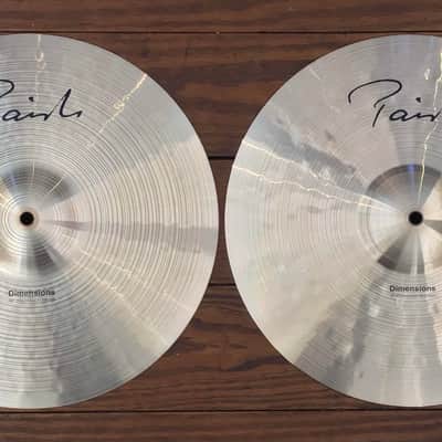 USED Paiste Dimensions 15" Thin Heavy Hi-Hat Cymbals (Pair) image 1