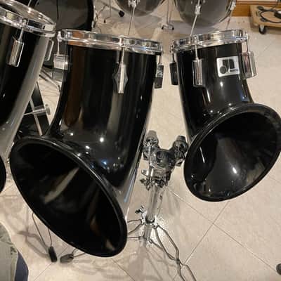 1970'S-1980'S RARE 12-PIECE NORTH DRUM SET, BLACK, EXCELLENT CONDITION!! image 6