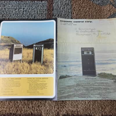 Vintage June 1971 Acoustic Amplifier Catalog! Rare, Original Case Candy, Paperwork! image 4