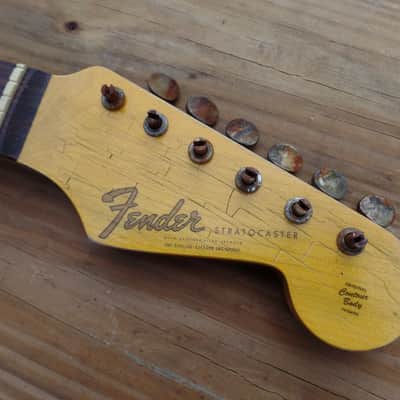 fender neck relic roadworn made to fit john mayer swade mjt mim usa vintage strat or tele guitar ri image 1