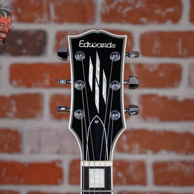Edwards E-LP-130CDJS John Sykes Les Paul Custom Black 2022 w/Hardshell Case image 9