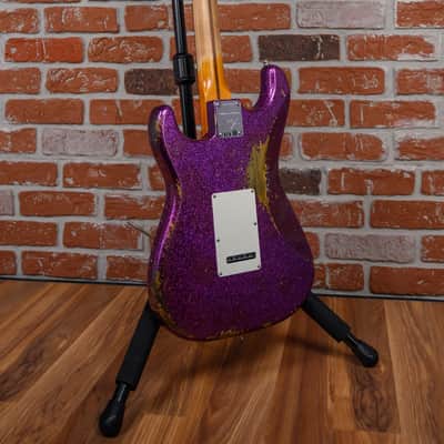 Fender Custom Shop SR25 Custom Deluxe Stratocaster Heavy Relic Magenta Sparkle 2026 w/OHSC image 6
