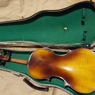 Lignatone Cremonensis sized 3/4 violin with case. Czechoslovakia. Very Good Cond image 3