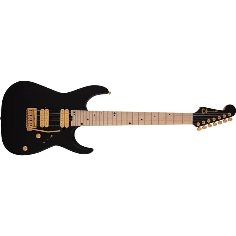 Charvel Angel Vivaldi Signature DK24-7 Nova 7-String Electric Guitar, Satin Black image 1