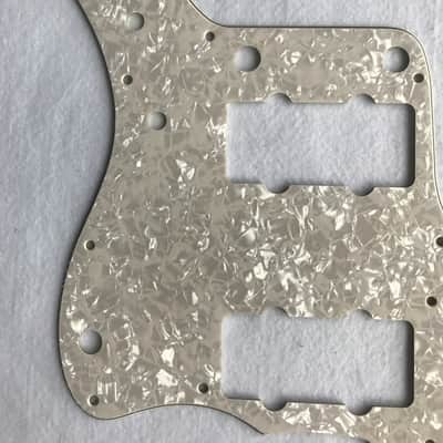 For US Jazzmaster Guitar Pickguard , 4 Ply Ivory White Pearl image 7