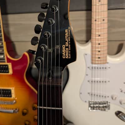 Casio MG-510 Electric Guitar MIDI Synth Controller 1980s White Very Good Condition image 9