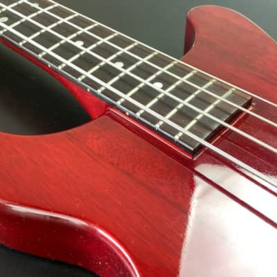 Greco TVB-650 Mahogany 30" Short Scale Used Electric Bass Guitar Made in Japan 1990s image 9