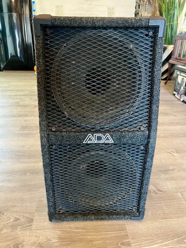 ADA Split-Stack 2X12 Guitar Speaker Cabinet Early 90’s - Dark Gray/Black image 1