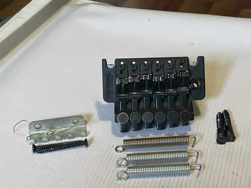 1980's Kramer Model Guitars Black Floyd Rose II Licensed Tremolo Guitar Bridge image 1