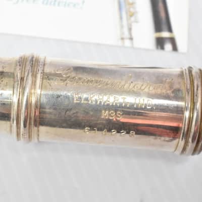 Vintage Gemeinhardt M3S (3OSB) Solid Silver Open Hole Flute Offset G w/ B Foot image 8