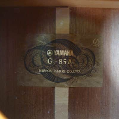 Yamaha G-85A Classical Guitar, Nippon Gakki Label, OHS image 10