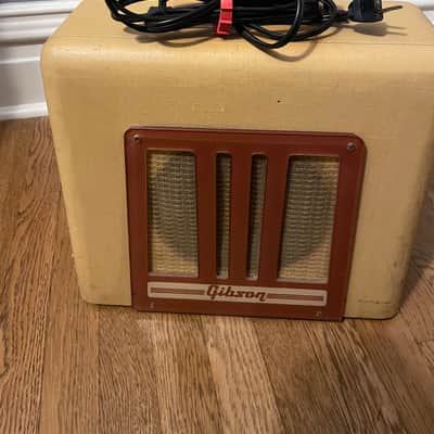 Gibson BR-9 10-Watt 1x8" Guitar Combo 1948 - 1950 - Ivory Leatherette with Trapezoid Grille image 1
