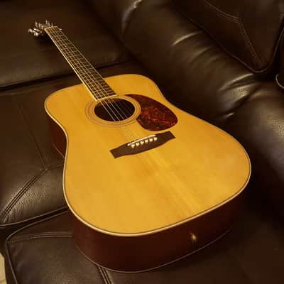 Vintage Alvarez 5022 Handmade In Japan Aged Top Acoustic Dreadnought (Martin Copy) Soft V-Neck image 3