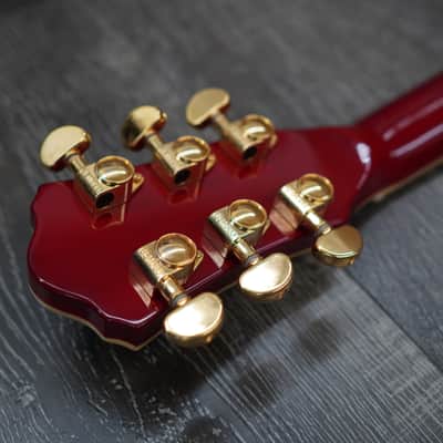 Double Cut Semi-Hollow Small Body Guitar - Red Burst image 10