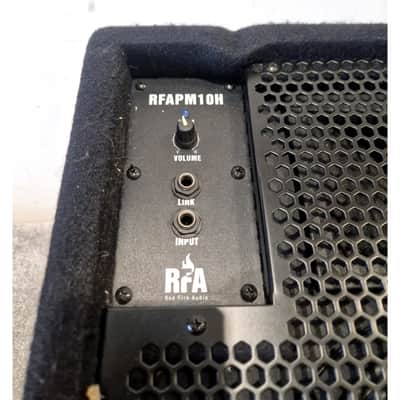 RFA-PM10H Red Fire Audio - 150W Powered Wedge Stage Monitor - Black - Excellent w/ Original Box image 8