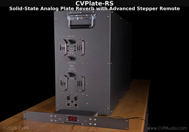 Immagine CVPA CVPlate-RS Solid-State Analog Stereo Plate Reverb - Remote Control - Stereo Drive - PREORDER - 1