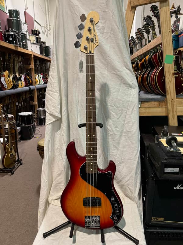 Fender Deluxe Dimension Bass IV 4-string Bass 2014 - Aged Cherry Burst / Rosewood fingerboard image 1