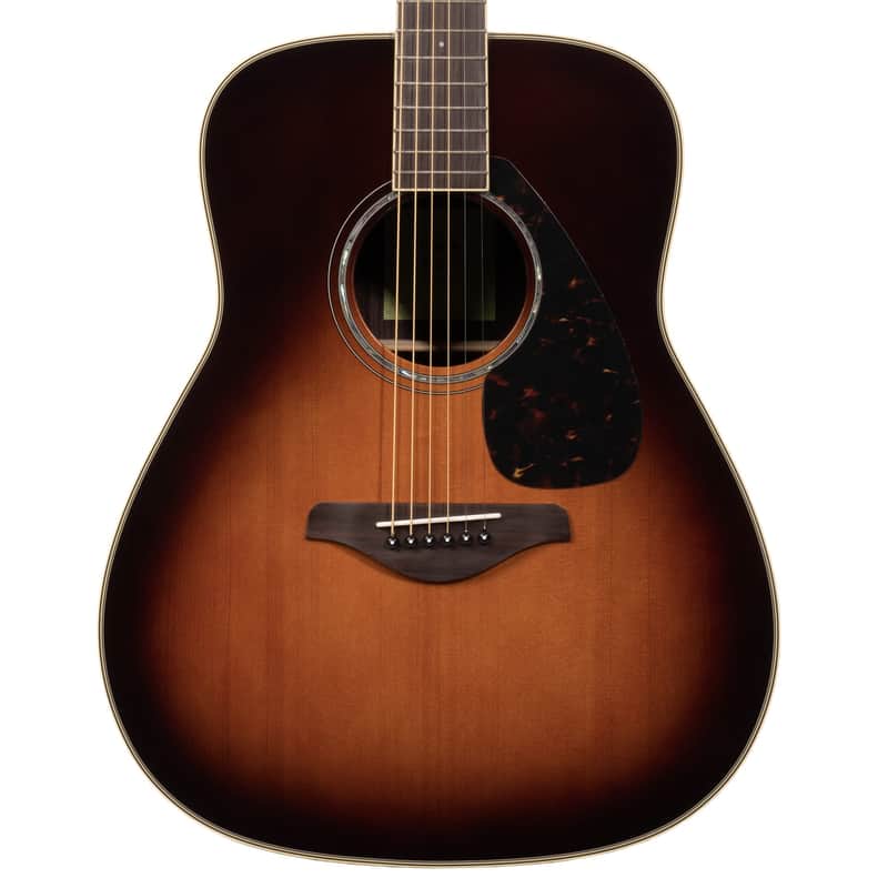 Yamaha FG830TBS Acoustic Guitar, Solid Sitka Spruce, Rosewood, Tobacco Sunburst image 1