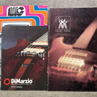 1972 Martin 1973 Ampeg 1976 Music Man & 1978 DiMarzio Catalogs (Lot Of 4) image 1