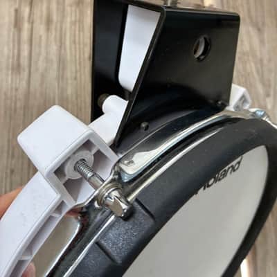 Roland PD-80 V-Pad 8" Single Zone Mesh Drum Pad 2010s - White electric drum set trigger pad image 4
