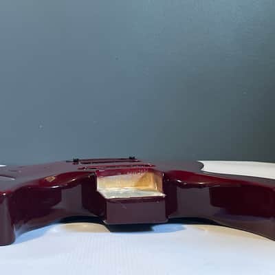 2000's Japan Jackson DKMG Dinky Red Flame Guitar Body Floyd Ready image 20