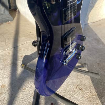 Carvin SC90 Single Cut, Neck Through 90s - Transparent Blue Gloss image 12
