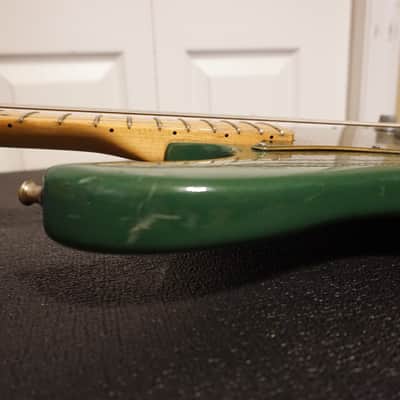 Peavey Fury 1983 Green Clover Custom Finish Super Ferrite Pickup Vintage Made in USA Maple Neck MIA image 25