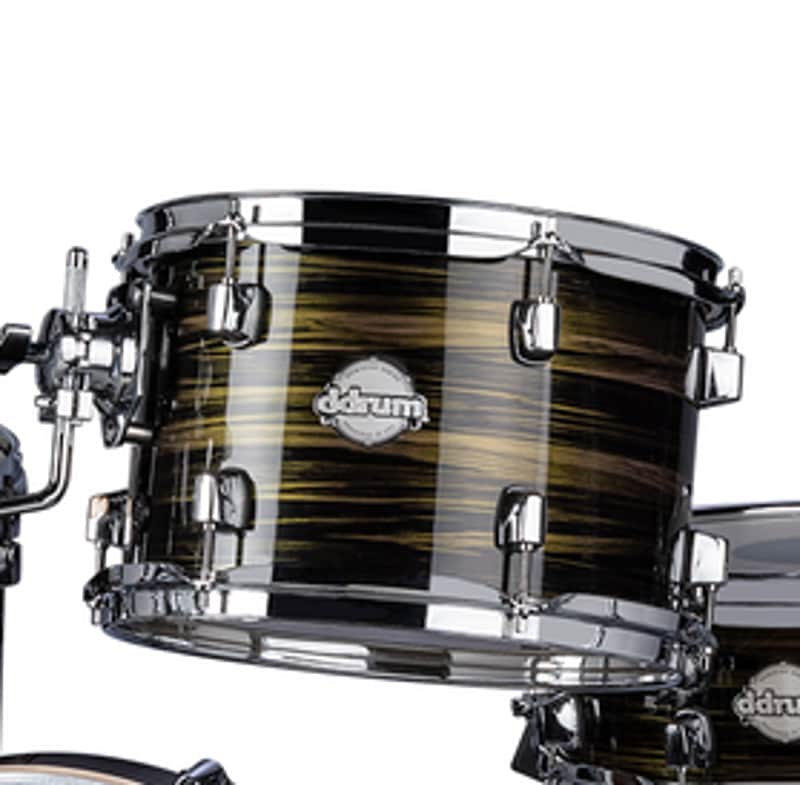 DDRUM Dominion Birch 8X12 Brushed Olive Metallic Wrap Rack Tom  DM B TT 8X12 BOM NEW image 1