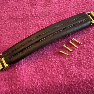 NOS leather guitar case handle for Hiscox Calton mark leaf skb gator crossrock image 2