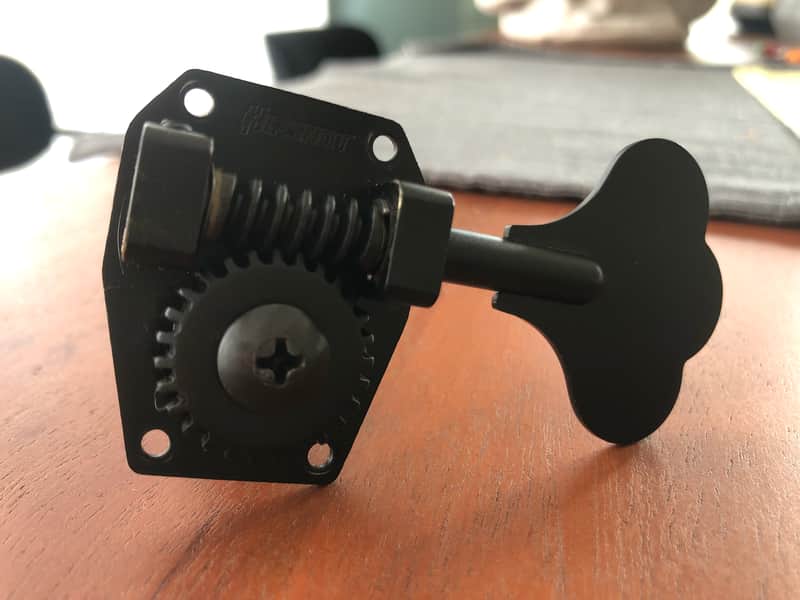 Hipshot 20110B HB1 Bass Tuning Machine Regular Tuner Key Bass Side Black image 1