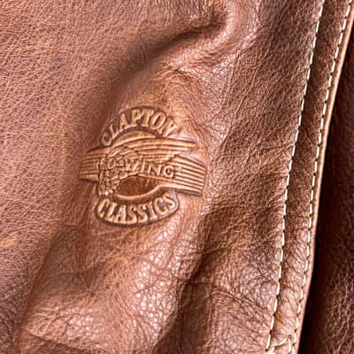 Vintage USA Red Wing Shoes X Eric Clapton Leather Jacket Large VERY RARE 2001 image 6