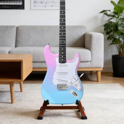 Leo Jaymz Beginner Electric Guitar SSS Pickups Complete Kit with Portable Amp image 5