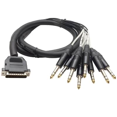 Seismic Audio SA-DB8T5 8-Channel DB25 to 1/4" TRS D-Sub Snake Cable - 5'