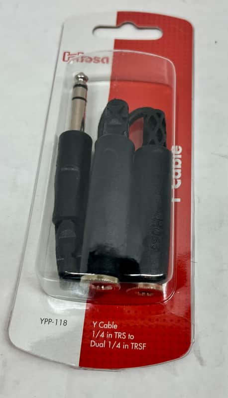 Hosa 1/4th Y Cable adapter image 1