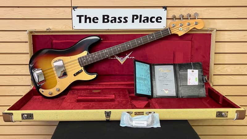 Fender Custom Shop 59 Precision Bass - 3 Tone Sunburst Closet Classic - Rosewood fingerboard - 8.85/9.1 pounds - R146249 image 1