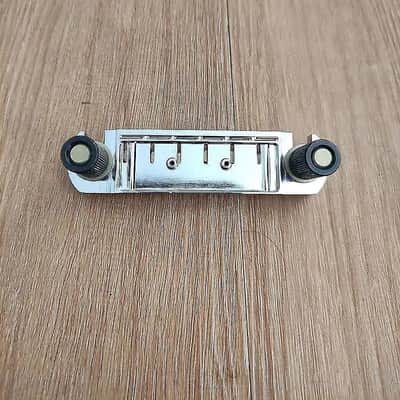 Paul Reed Smith PRS Adjustable Stoptail Tailpiece Bridge with Metric Studs - Chrome Brass image 5