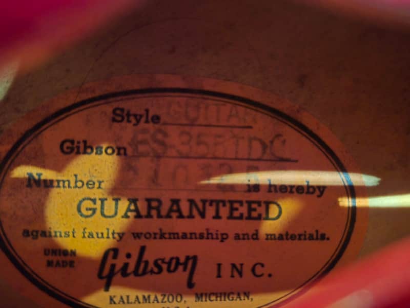 Gibson ES-355TD Mono with Lyre Vibrola image 8