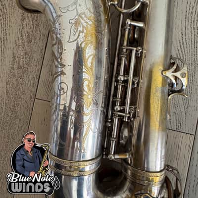 1938 Selmer Balanced action alto saxophone- Original Silver plate w/ Full engraving & Premium Overhaul! image 17