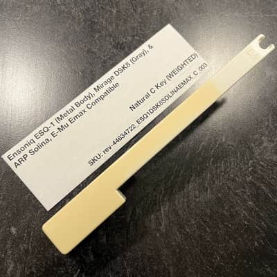 Ensoniq Replacement Weighted C Key (Ensoniq Keybeds) for Ensoniq ESQ-1 (metal) & Mirage DSK8 (gray), E-Mu Emax I Keyboard, ARP Solina (B417)