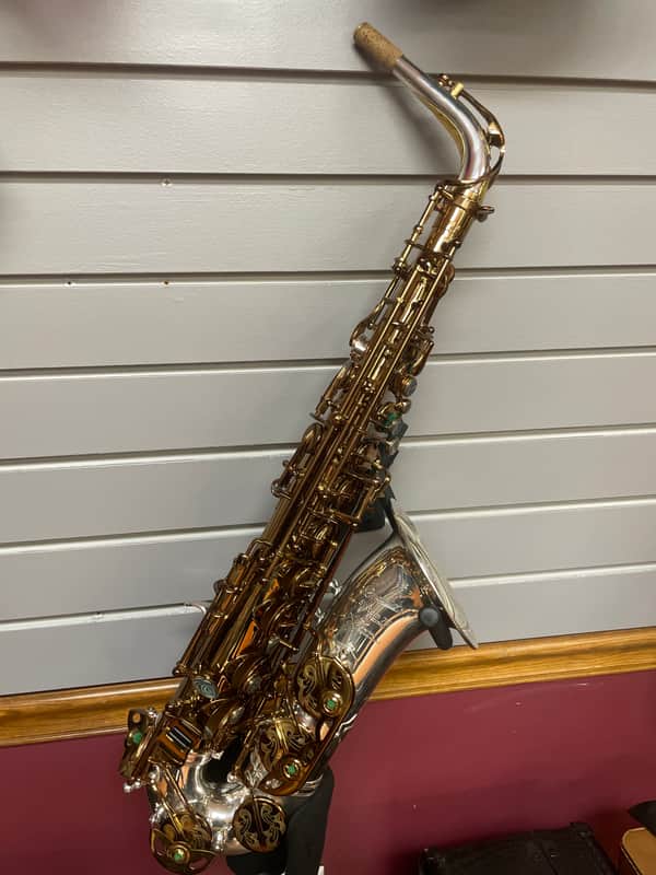 P. Mauriat System 76 Alto Saxophone (3rd Edition) Greg Osby Signature Model 2020s - Silver bell / Vintage Brass body image 1