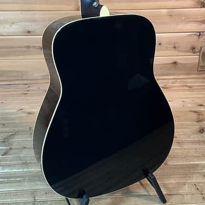 Yamaha FG-TA TransAcoustic Dreadnought Acoustic Electric Guitar - Black image 4